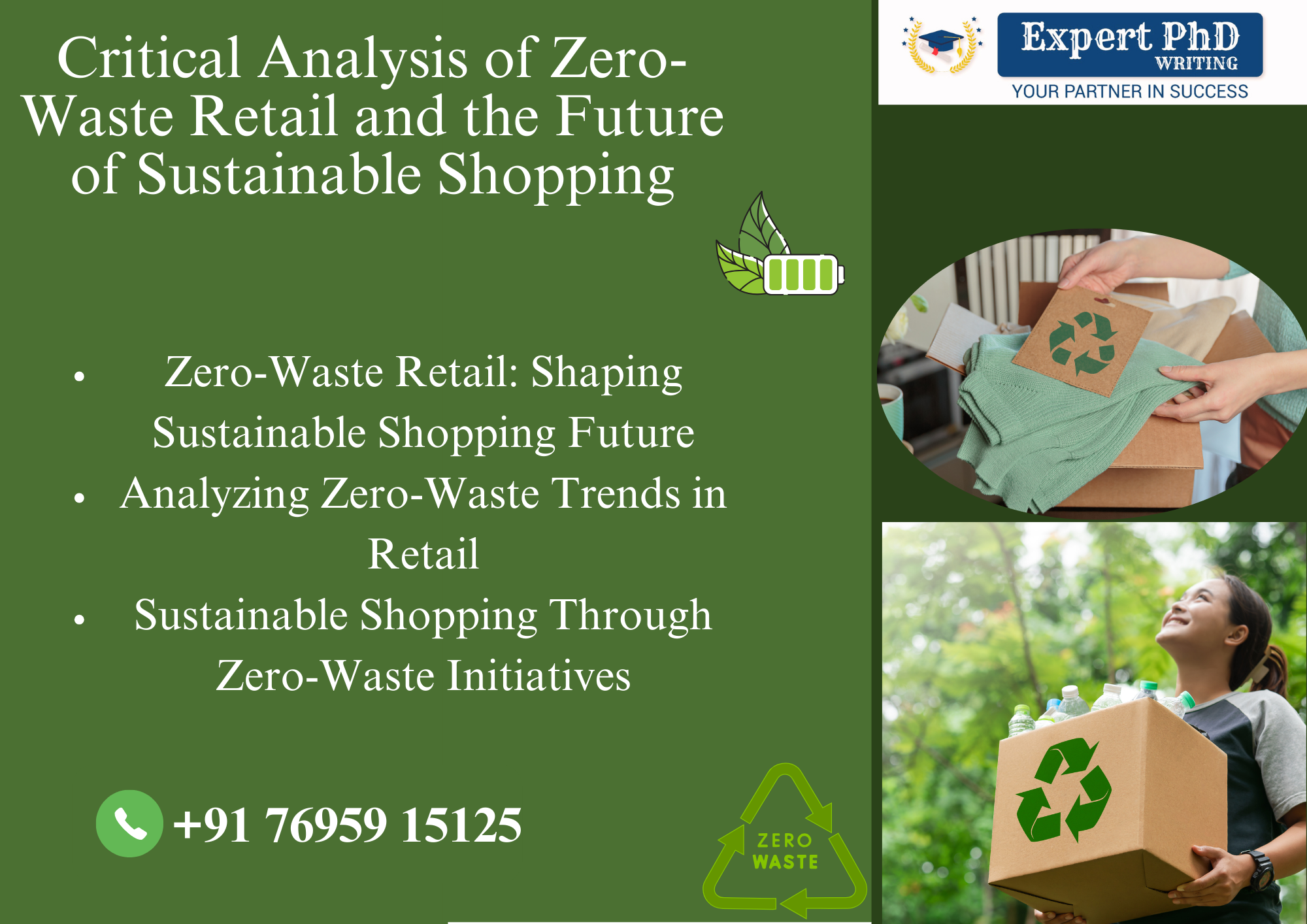 Infographic on Zero-Waste Retail strategies and sustainability practices
