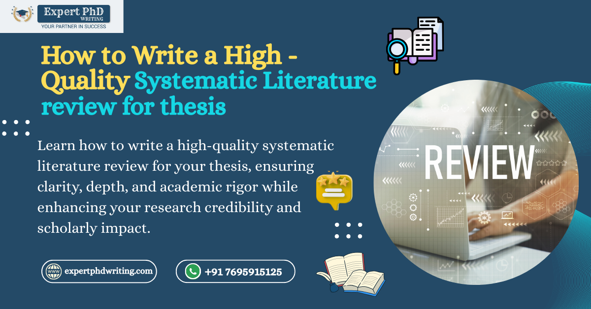 Student organizing research papers for a Systematic Literature Review with PRISMA flow